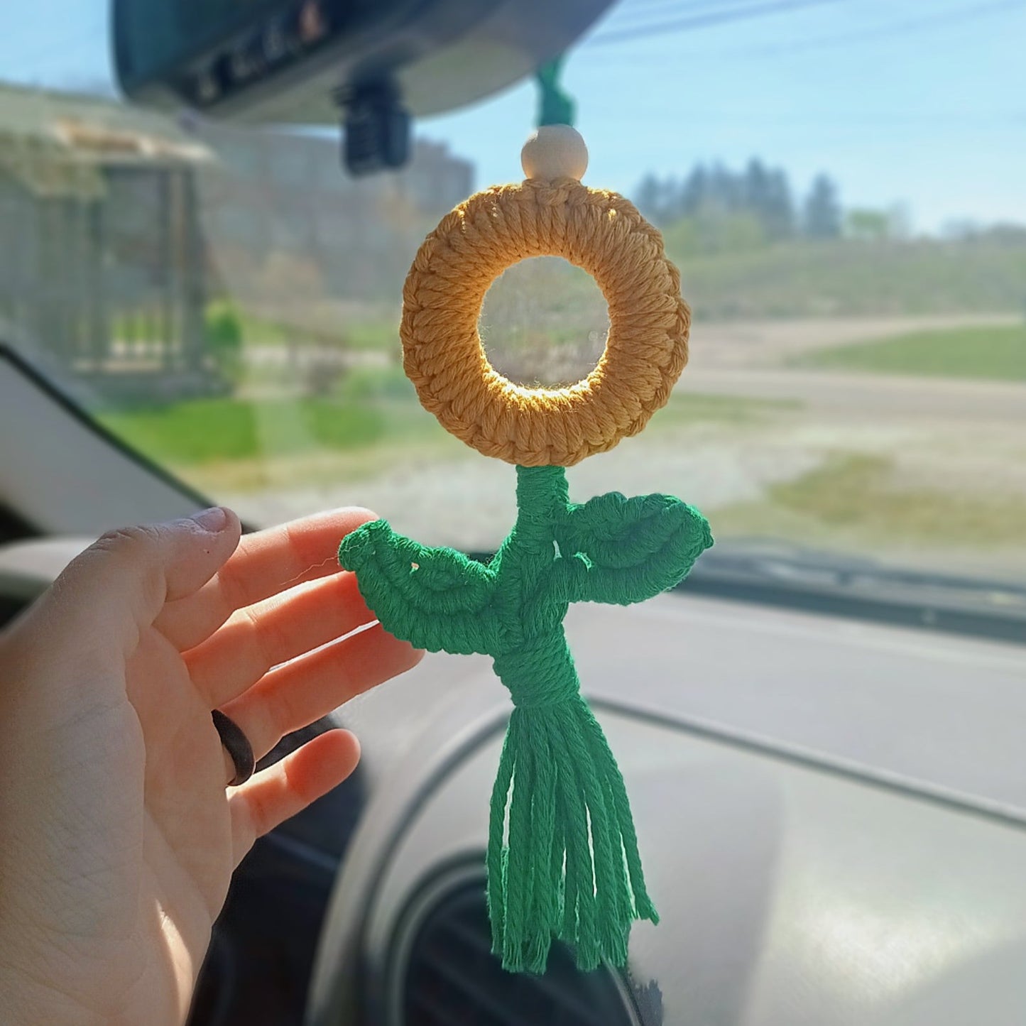 Sunflower car charm/diffuser