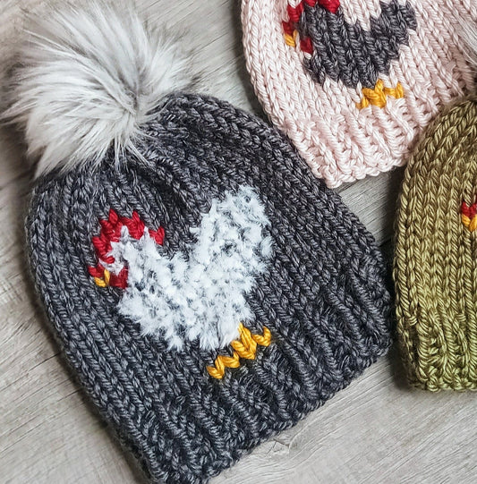 Furry Chicken Beanie