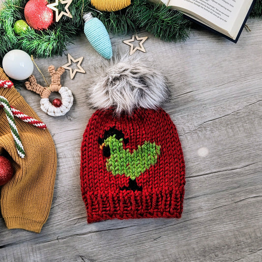 Grinch Chicken Beanie