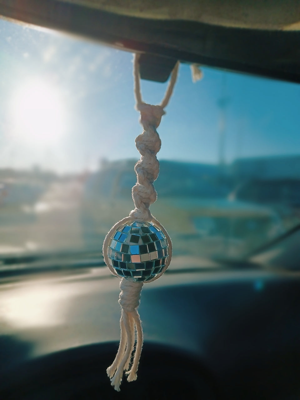 Disco Ball Car Charms